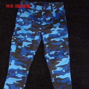 Blue Camo Skinny Jeans